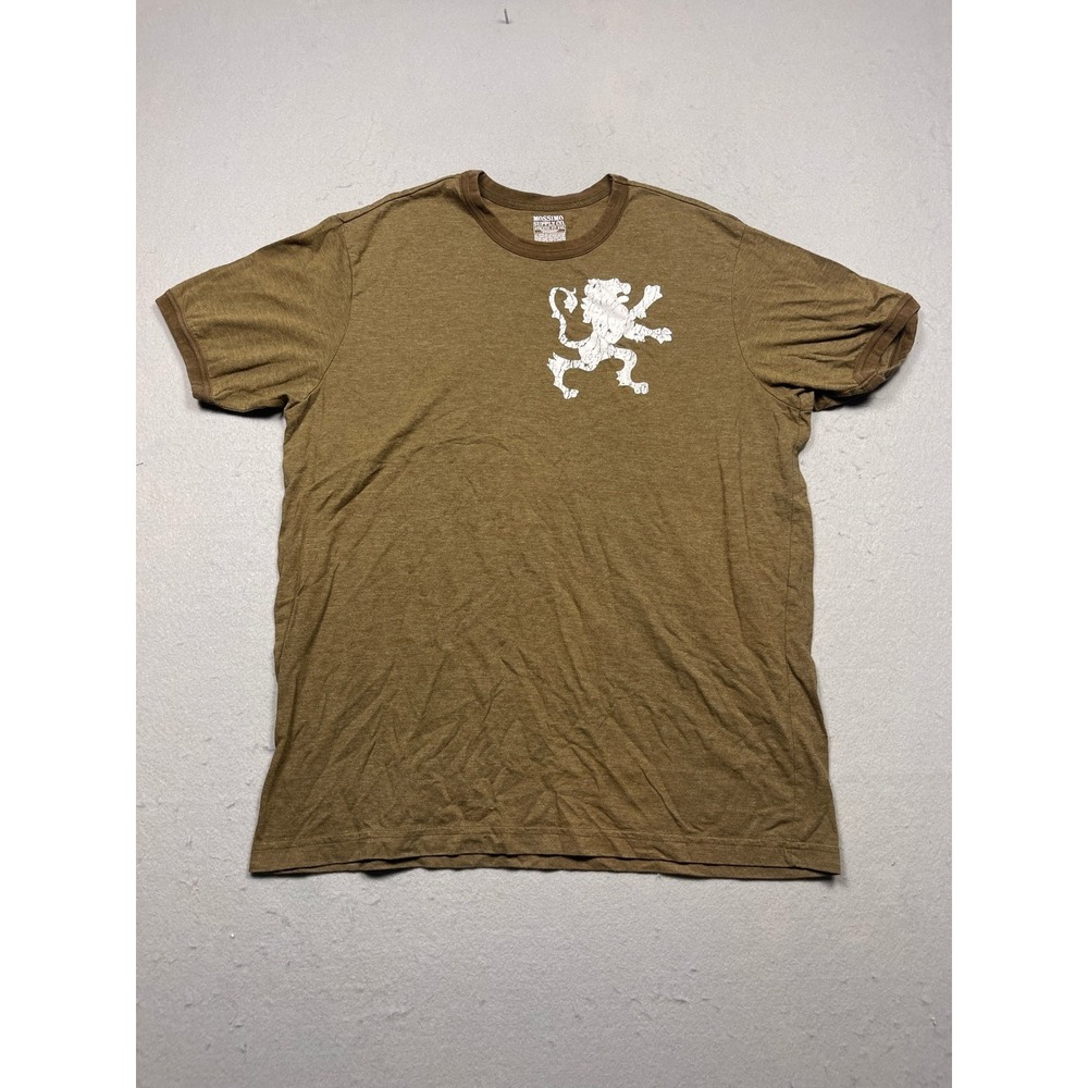 Mossimo Supply Co Athletic Fit T-Shirt Mens XL Brown Lion Graphic  Excellent